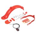 Modifited Fender Heighten Pad Kit for Xiaomi M365 Pro 1S Electric Scooter 10Inch Tyre Rear Wheel Mudguard Kickstand Foot Support. 