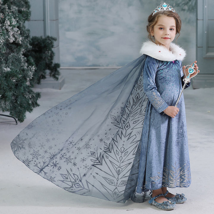 Elsa%20Dress%20for%20Girl%20Princess%20Birthday%20Party%20Winter%20Costume%20Kids%20Cosplay%20Frozen%20Evening%20Long%20Sleeve%20Clothes%20Snow%20Queen%20-%20Image%207