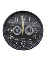 Beautiful stylish wall clock 25.5 cm black.