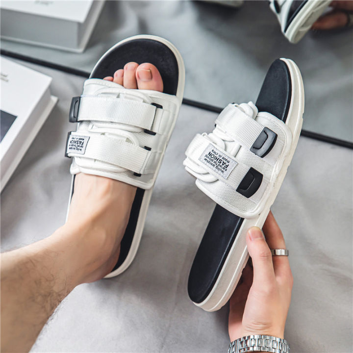 Men's%20Outdoor%20Slippers%20Indoor%20Casual%20Slippers%20Non-slip%20Soft%20Bottom%20Hook%20Loop%20Slippers%20Fashionable%20Beach%20Summer%20Sandals%20Flip-flop%20-%20Image%203