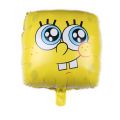 1pcs Cartoon square SpongeBob SquarePants expression Foil Balloons child Birthday Party Decoration Kids Toys Air Helium balloon. 