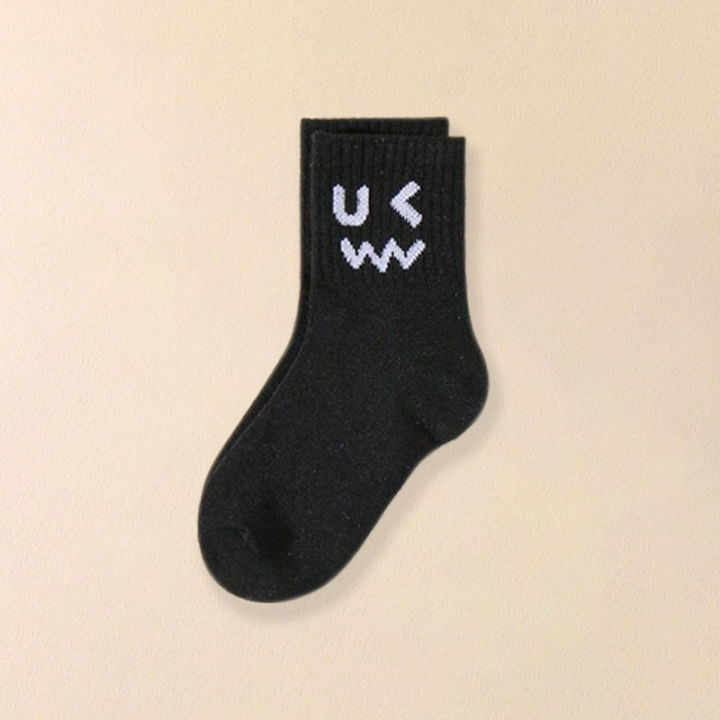 5%20Pairs%20Expressionless%20Children's%20Socks,%20Comfortable%20and%20Trendy%20Versatile%20Socks,%20Suitable%20for%20Sports%20and%20Casual%20Wear%20-%20Image%205