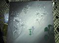black and white background painting, handmade painting, acrylic on canvas. 