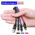 Baseus 3 in 1 USB Cable Type C Cable for S20 Mi 9 Cable for iPhone 12X11 Pro Max Charger Cable.