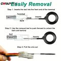 26-59pcs Car Terminal Removal Kit Box Wire Plug Connector Extractor Puller Release Pin Extractor Set Terminal Plug Repair Tools.