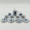 15pcs Set Mini Tea Pot Dish Cups Accessories Mini Ceramic Tableware Micro Fish Tank Landscape Landscaping Ornament.
