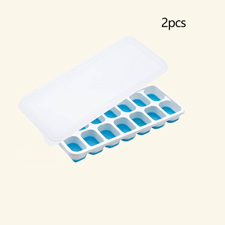 1pc/2pcs-14-Grid%20Large%20Capacity%20Flexible%20Silicone%20Ice%20Cube%20Tray%20with%20Spill-Resistant%20Removable%20Lid,%20and%20Durable%20Plastic%20Material%20-%20Image%207