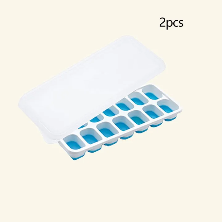 1pc/2pcs-14-Grid%20Large%20Capacity%20Flexible%20Silicone%20Ice%20Cube%20Tray%20with%20Spill-Resistant%20Removable%20Lid,%20and%20Durable%20Plastic%20Material%20-%20Image%207