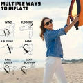 Single Person Lazy Inflatable Sofa Portable Outdoor Beach Air Sofa Bed Folding Camping Sleeping Bag for Comfortable Rest. 