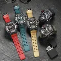 SMAEL Dual Display Men Watches Waterproof Sports Watch Military Man Alarm Stopwatch Quartz Wristwatch Male Digital Clock 8072. 