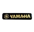 Yamaha name Plate -All yamaha Bike Number Plate Logo (Golden+ black) Colour( 1 pcs). 