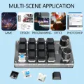 Macropad Macro Mechanical Keyboard Mini Gaming Custom Programming Knob Keypads Red Switch 3/4/6/12 Keys For PS Pr Ai An. 