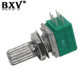 5PCS RK097G 5K 10K 20K 50K 100K 500K B5K With A Switch Audio 6PIN Shaft 15mm  Amplifier Sealing Potentiometer RK097 Green. 