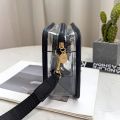 Transparent Crossbody Bag for Women Candy Color Letter Fashion Shoulder Bag PVC Transparent Jelly Bag Small Square Bag. 