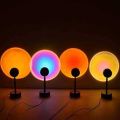 Sunset Lamp LED Sunset Projection Lamp 180 Degree Rotation Adjustable Height Night Rainbow Light USB Projector Golden Hour Artistic Sunlight Lamp Home Living Room Décor for Photography. 
