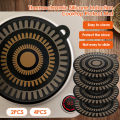 2/4Pcs Silicone Stove Mat Protector Induction Cooker Insulation Pad Multipurpose Non-Slip Hot Pads Cooking Hob Protective Cover. 