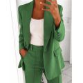 Women's Blazer Top Elegant Solid Long Sleeves Jacket Suit Jacket Business Fashion Spring Tracksuit Office Lady Blouse Coat Tops. 