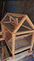 WOODEN BIRDS CAGE BEAUTIFULL BIG SIZE BIRD CAGE IDEAL FOR BIRDA PARRTS AND OTHER .HAVEY WOOD AND HAVEY NET IRON GALI WORK... 