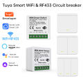 Tuya Smart WiFi Switch For Lighting RF 433MHz Wireless Switch Smart Life APP Voice Control Work With Alexa  Home Alice. 