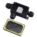 3 Way Outdoor Waterproof IP66 Electrical Cable Wire Connector Junction Box With Terminal 450V Junction Box for Led Light. 
