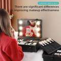 Large capacity Desktop Makeup Organizer with with led mirror Makeup Organizer with mirror portable Makeup Organizer with Light Mirrors. 