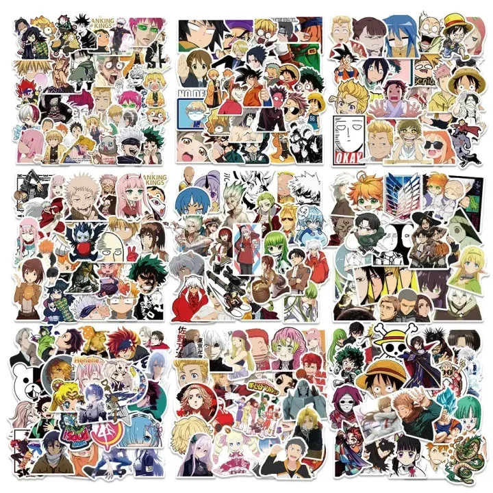 100/300Pcs%20Mixed%20Anime%20Stickers%20Cartoon%20Sticker%20Decals%20Laptop%20Motorcycle%20Luggage%20Phone%20Waterproof%20Sticker%20for%20Children%20Toy%20-%20Image%202