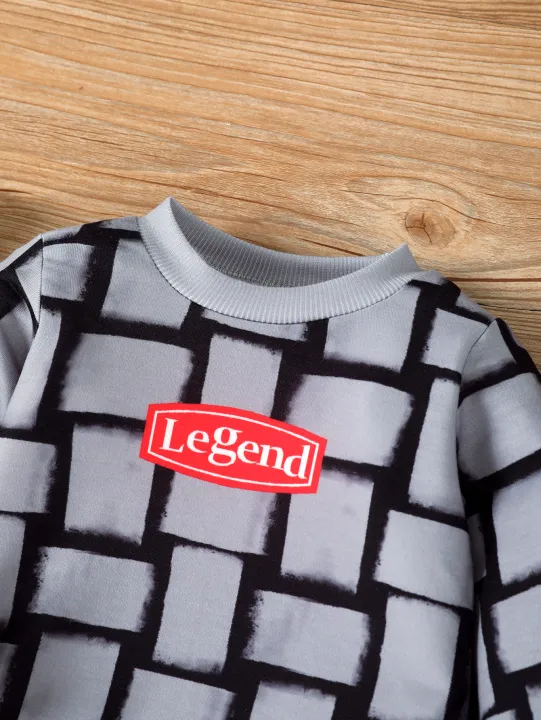 Boys'%20Trendy%20Checkered%20Sweatshirt%20+%20Vintage%20Washed%20Jeans%20Two-Piece%20Set%20-%20Image%206