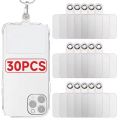 Transparent Matte Flexible Phone Lanyard Card Mobile Phone Universal Tether Tabs Hole Hanging Strap Patches Cord Clips Gasket.
