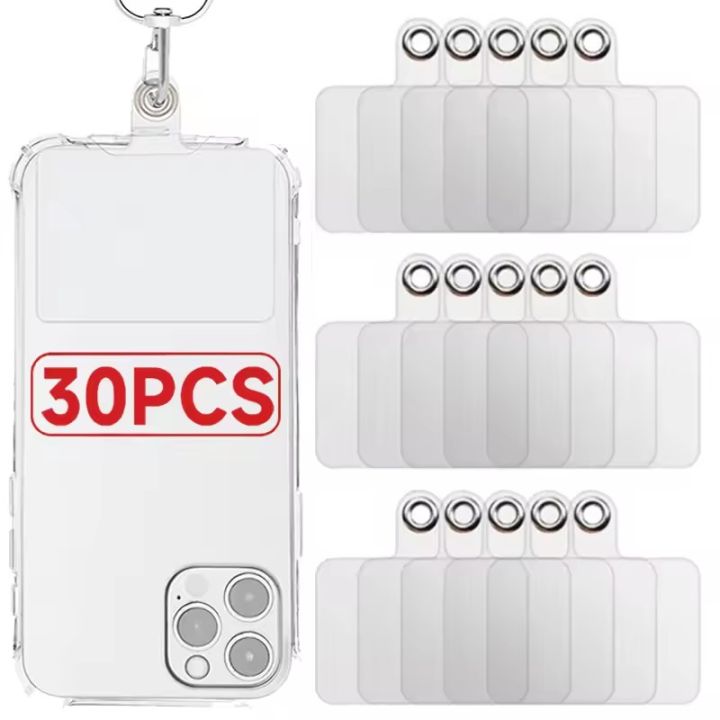Transparent Matte Flexible Phone Lanyard Card Mobile Phone Universal Tether Tabs Hole Hanging Strap Patches Cord Clips Gasket
