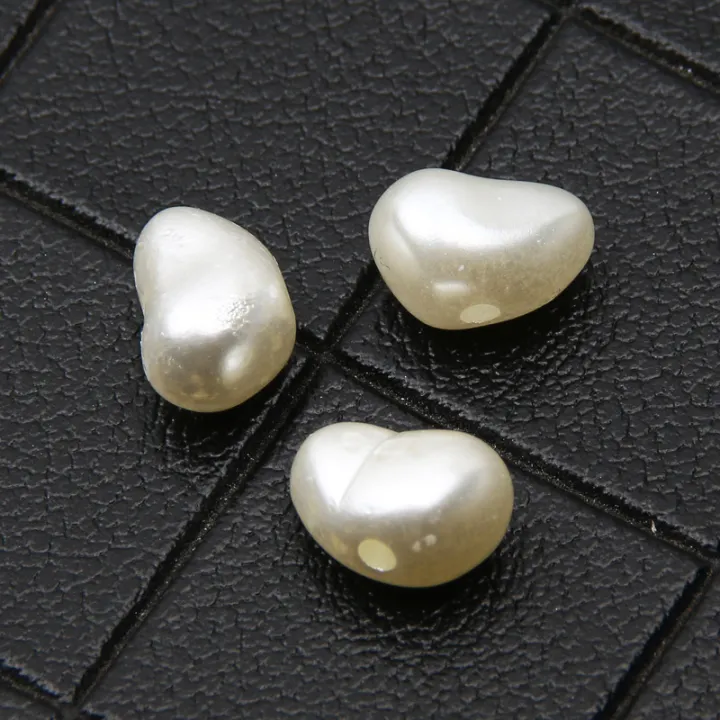 100pcs%206x9mm%20Irregular%20Beige%20Acrylic%20Charms%20Pearl%20Beads%20Imitation%20Pearls%20Loose%20Beads%20For%20Jewelry%20Making%20Diy%20Bracelet%20Necklace%20-%20Image%205
