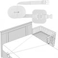 Baby Mattress Strap Belt Sheet Holder Crib Bridge Ropes Twin Connecting Fasteners Fixation for Twins. 