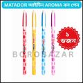Matador Aroma Ballpoint Pen Set 6pcs - 0.6mm Fine Tip - Perfumed Ink -.