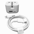 USB-C + USB-A Genuine 35 Waat Dual Port Charger For I-phone And More Device 6 Months Warrnty. 