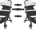 3 Pack Twin Pushchair Connectors Detachable  Adjustable Lightweight Adapter Fasteners Universal Stroller Twin Hook Quick Release. 