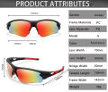 Sports Men Sunglasses Road Bicycle Glasses Mountain Cycling Riding Protection Goggles Windproof Fishing Glasses.