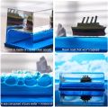 Car Dashboard Decoration Items|Moving Titanic Liquid Wave Cruise Ship|Unsinkable Ship Car Dashboard|Gift and Paperweight|Floating Ship Car Dashboard/Pack of 1 Glass/Plastic. 