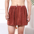 Men's Sexy Shorts Bathrobe Bath Towel Soft Side Open Pajamas Towel Thick Swimming Soft Beach Shower Culottes 18+ Adult Pajamas. 