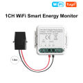 Manhot WiFi Smart Energy Meter Two Way 1, 2 Channel with Current Sensor Clamp For Tuya/Smart Life Monitor Power 80A 110V/240V. 