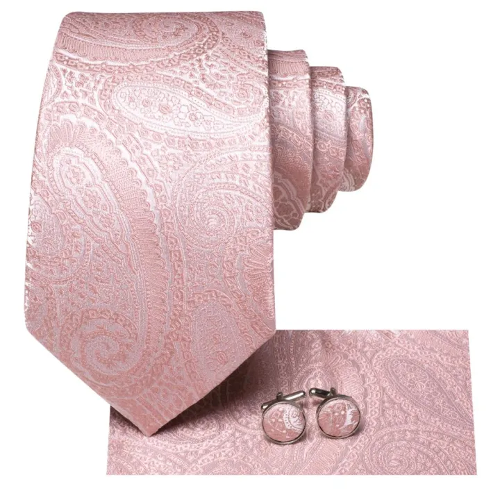 Hi-Tie%20Dusty%20Pink%20Paisley%20Men%20Fashion%20Necktie%20Handkerchief%20Cufflinks%20for%20Tuxedo%20Accessory%20Classic%20Luxury%20Tie%20for%20Man%20%20-%20Image%203
