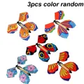 1-30PCS Random Magic Flying Butterfly in The Book Rubber Band Wind Up Toy Internet Celebrity Butterfly Simulation Party Gift. 