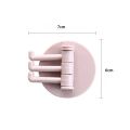 3 Rotatable Seamless Adhesive Hook Strong Bearing Stick Hook Kitchen Wall Hanger Bathroom Kitchen Supplies Hooks Home Organizer. 