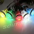 10 pcs LED Arcade Game Push Button 5V 12v Led Light Illuminated Blub Transparent With Microswitch For Arcade Game DIY PARTS.