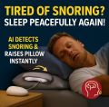 Anti Snoring Device | Smart Snore Stopper with AI Sensor | Sleep Aid Pillow Attachment. 
