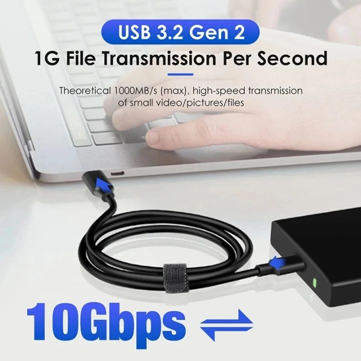 USB%203.2%2010Gbps%203A%2060W%20QC%203.0%20Type%20C%20Cable%20USB%20A%20to%20Type-C%203.2%20Gen2%20Cable%20Data%20Transfer%20USB%20C%20SSD%20Hard%20Disk%20Cable%20Fast%20Charging%20-%20Image%202