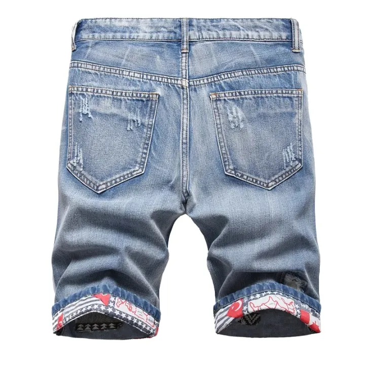 Personalized%20Ripped%20Denim%20Shorts%20for%20Men,%20Retro%20and%20Nostalgic%20Hip-hop%20High%20Street%20Stretch%20Straight%20Fashion%20Short%20Jeans%20Male%20-%20Image%202