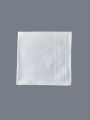 Thin Feel 6PCS Pure Cotton White Handkerchief Satin Satin Gentleman Handkerchief Suit School DIY Doodle Supplies Solid Color.