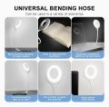Smart Voice Control USB Light for Laptop, LED Reading Lamp, USB Lamp with Flexible Gooseneck for Power Bank,. 