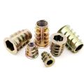10/20pcs Metal Embedded Insert Nut E-Nut M4 M5 M6 M8 Hexagon Hex Socket Allen Head for Wood Furniture Inside and Outside Thread. 