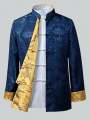 Double-sided Wearable Chinese Style Traditional Shirt Tang Suit Kung Fu Costume Jacket Hanfu Men Coat Spring Autumn Clothes Tops.