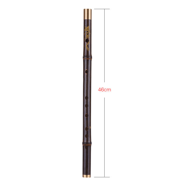 Professional%20Black%20Bamboo%20Dizi%20Flute%20Traditional%20Handmade%20Chinese%20Musical%20Woodwind%20Instrument%20Key%20of%20D%20Study%20Level%20-%20Image%204